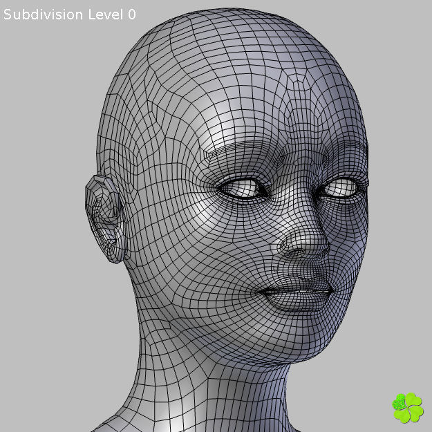 Ada sex female model low poly Low-poly 3D model_65