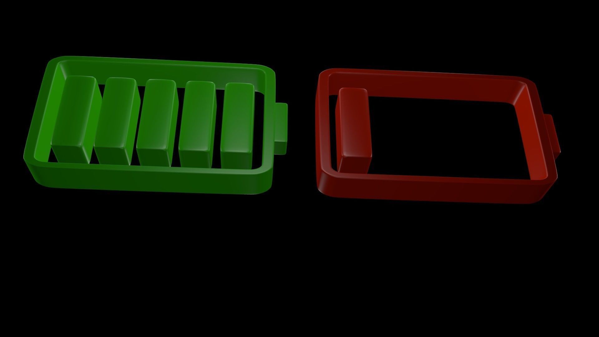 Battery symbol 3D model_2