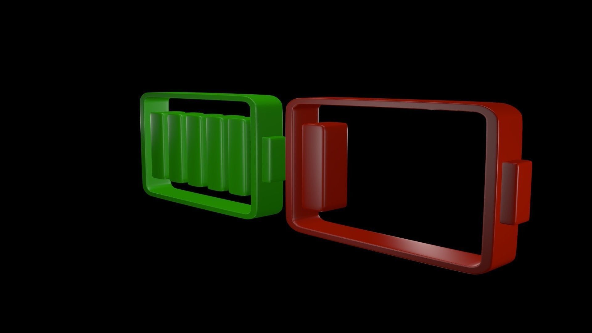 Battery symbol 3D model_6