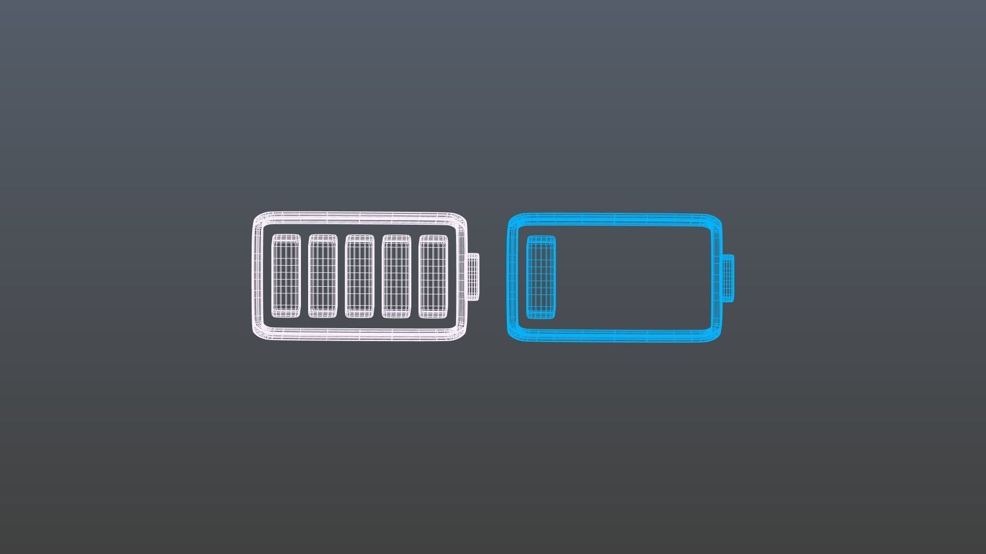 Battery symbol 3D model_9
