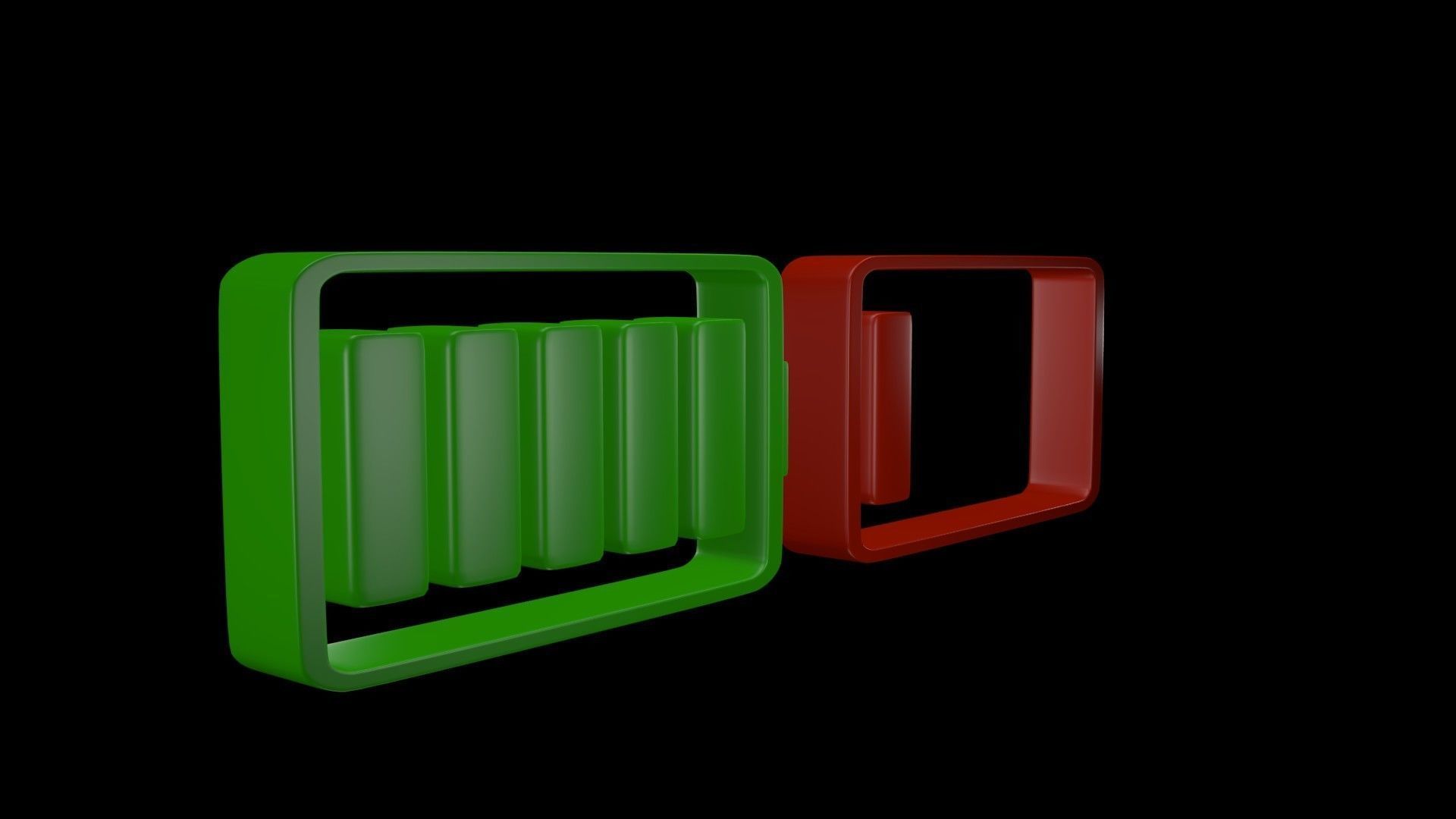 Battery symbol 3D model_4