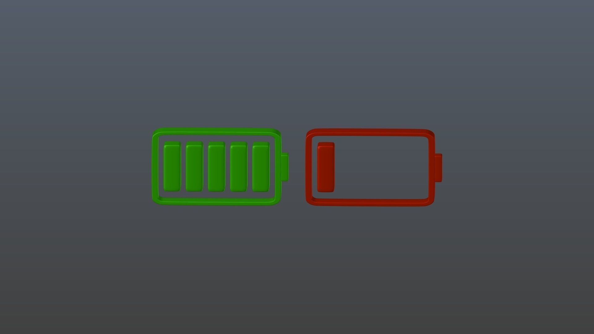 Battery symbol 3D model_8
