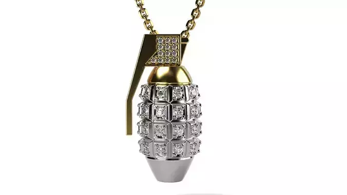 GRENADE pendant 3D print model