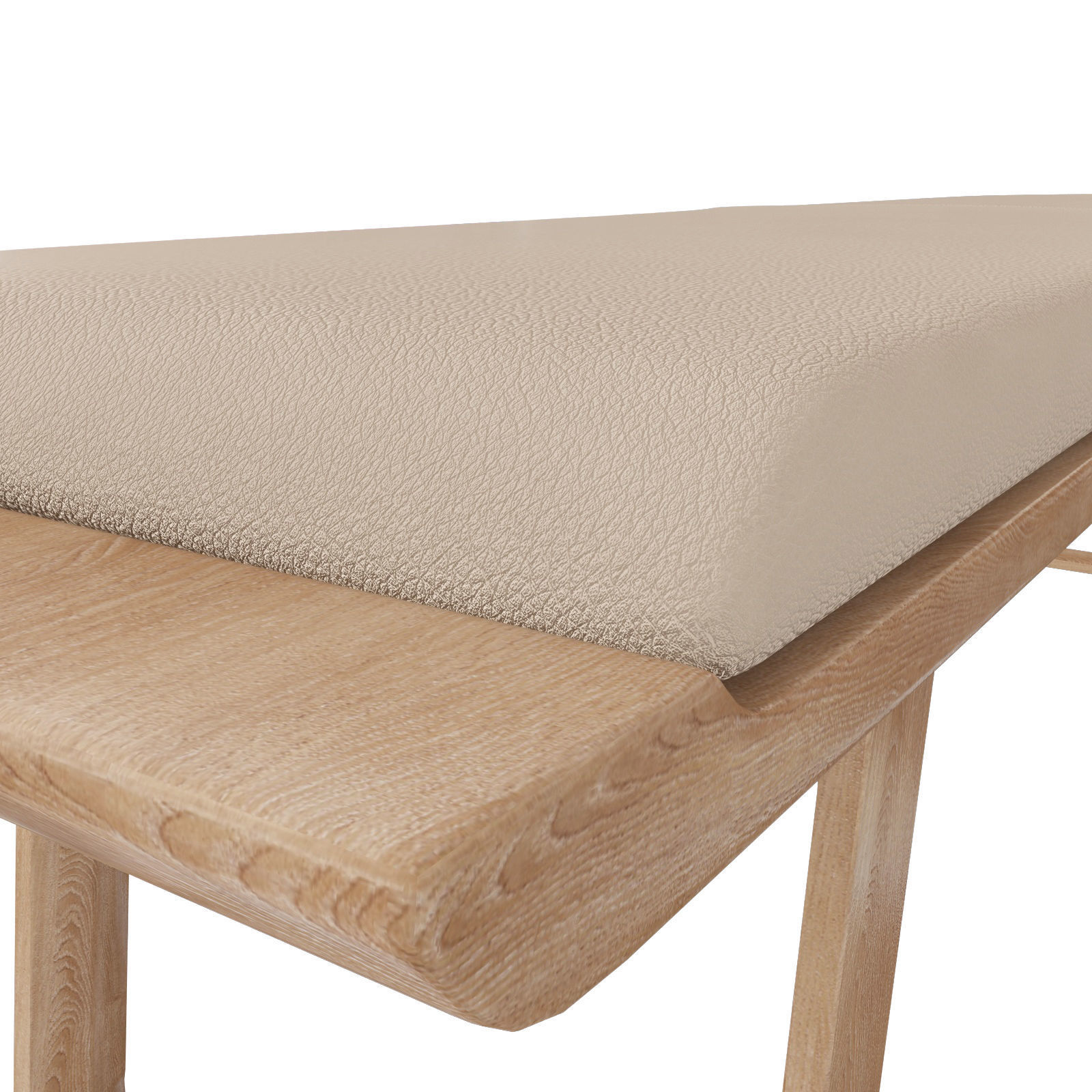 Modrest  Walnut Dining Bench 3D model_5