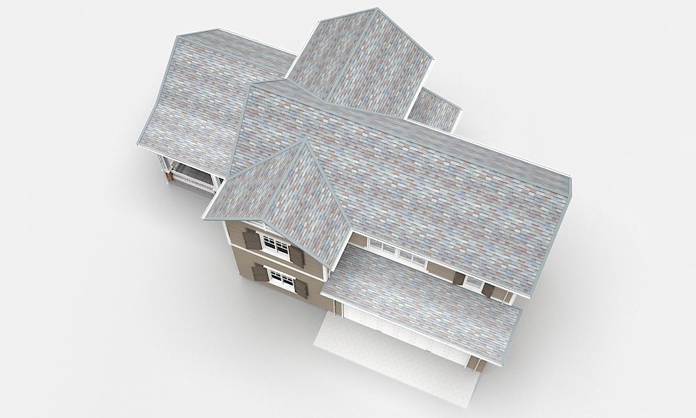 Traditional House 16 Low-poly 3D model_6