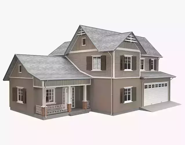 Traditional House 16 Low-poly 3D model