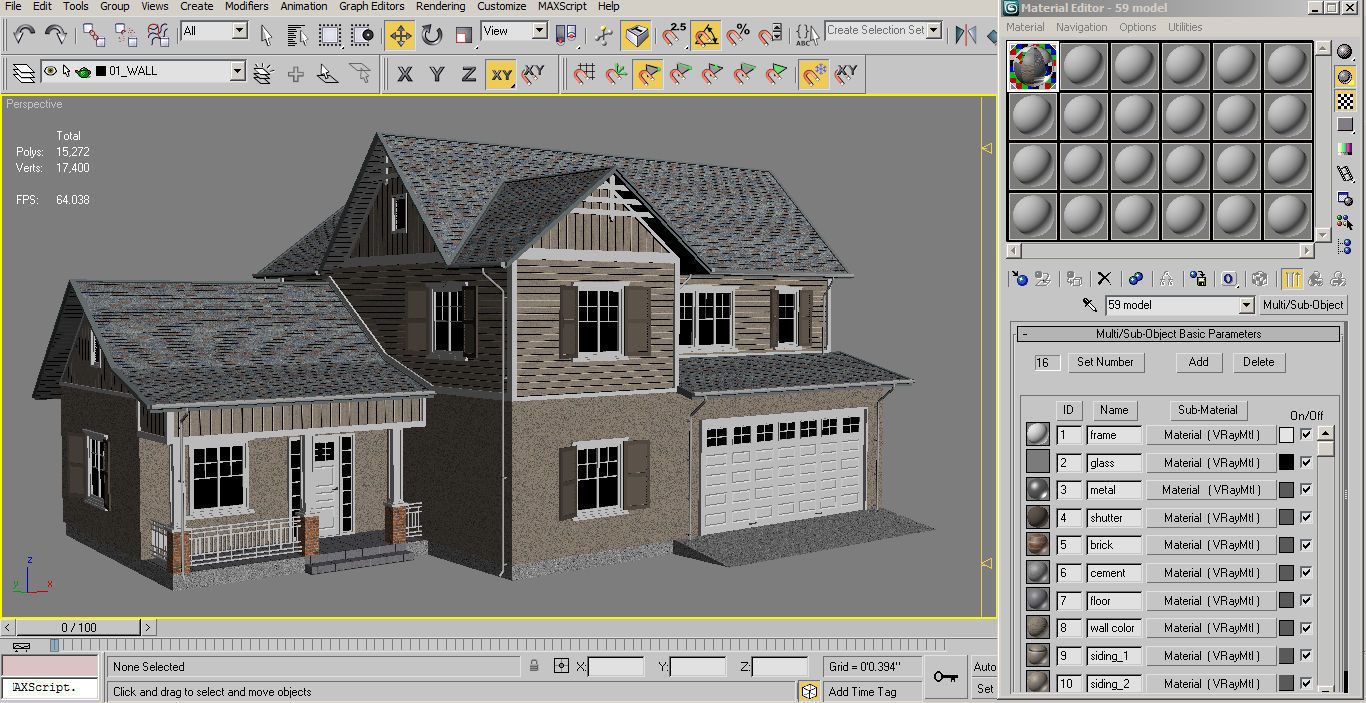 Traditional House 16 Low-poly 3D model_14