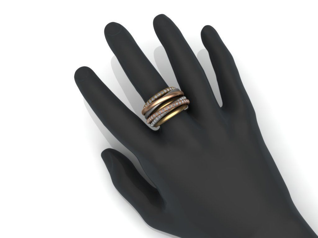 De GRISOGONO ring 3D print model_4