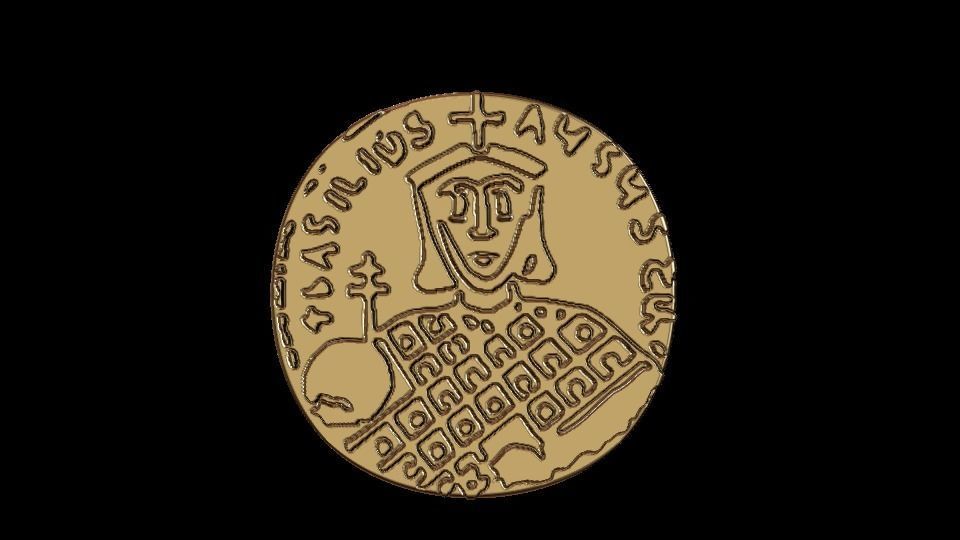 Ancient coins set 3D model_3