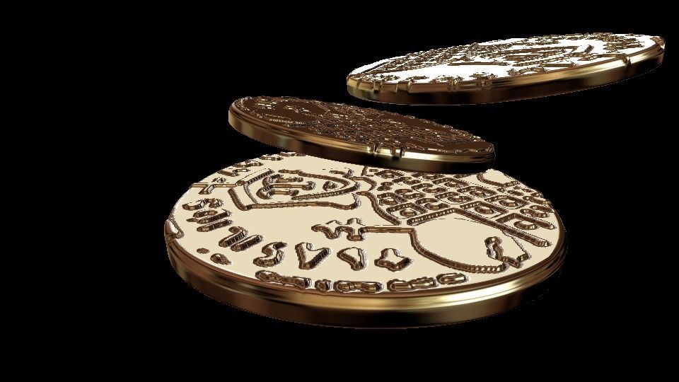 Ancient coins set 3D model_5