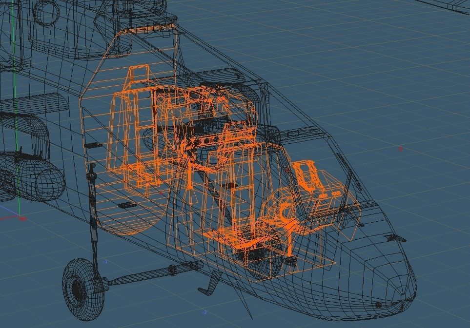 Japan Ground Self-Defense Force OH-1 Reconnaissance heli NINJA 3D model_12