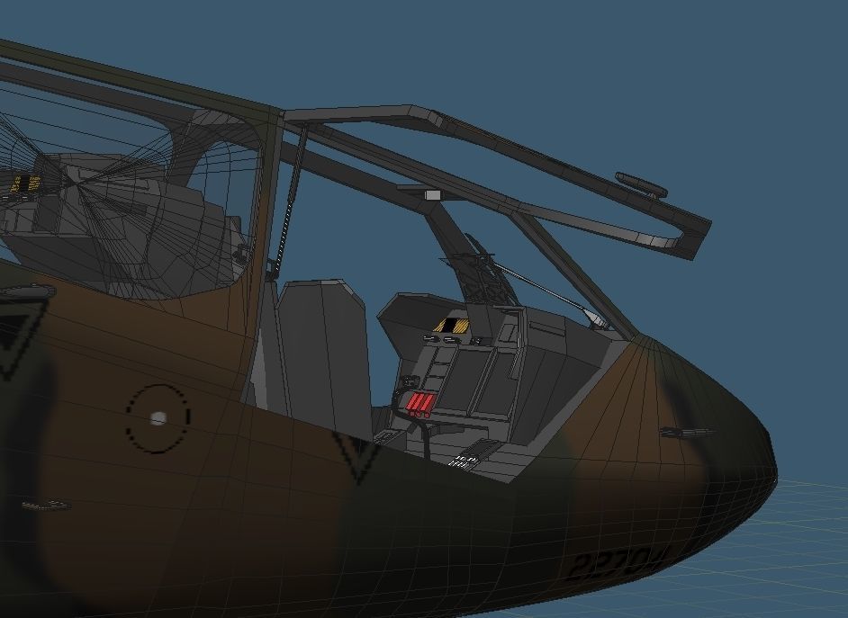 Japan Ground Self-Defense Force OH-1 Reconnaissance heli NINJA 3D model_13