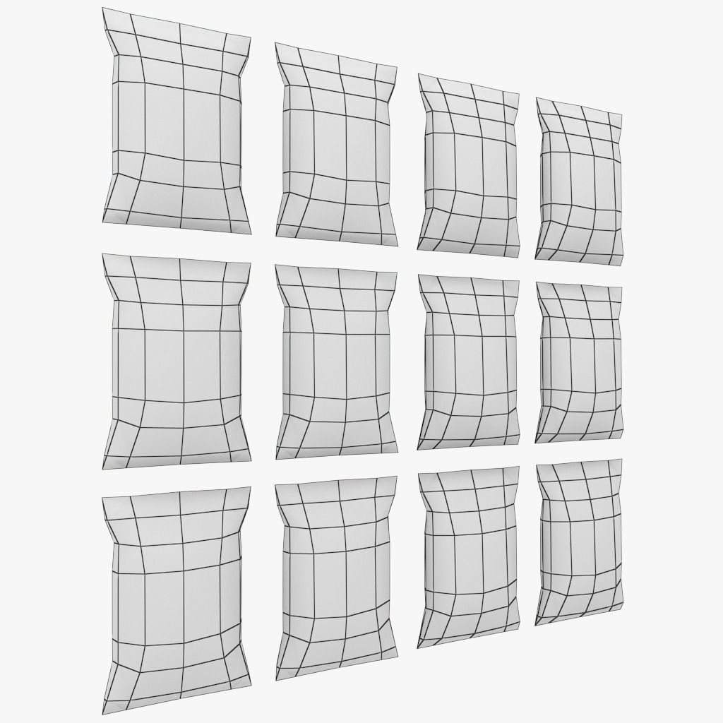 Lays Chips Low Poly  Low-poly 3D model_4