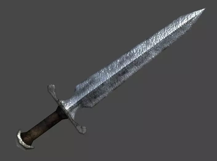 Short Sword3 Low-poly 3D model_0