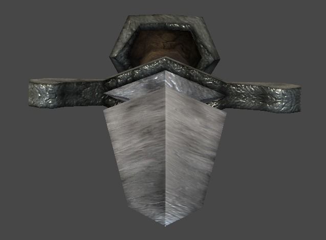 Short Sword3 Low-poly 3D model_6