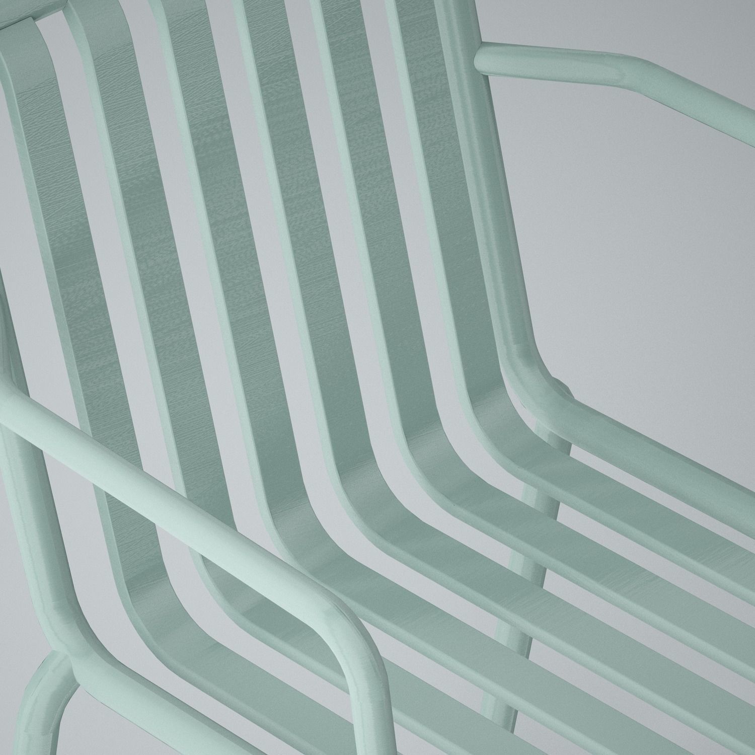 HAY Palissade Arm Chair 3D model_2