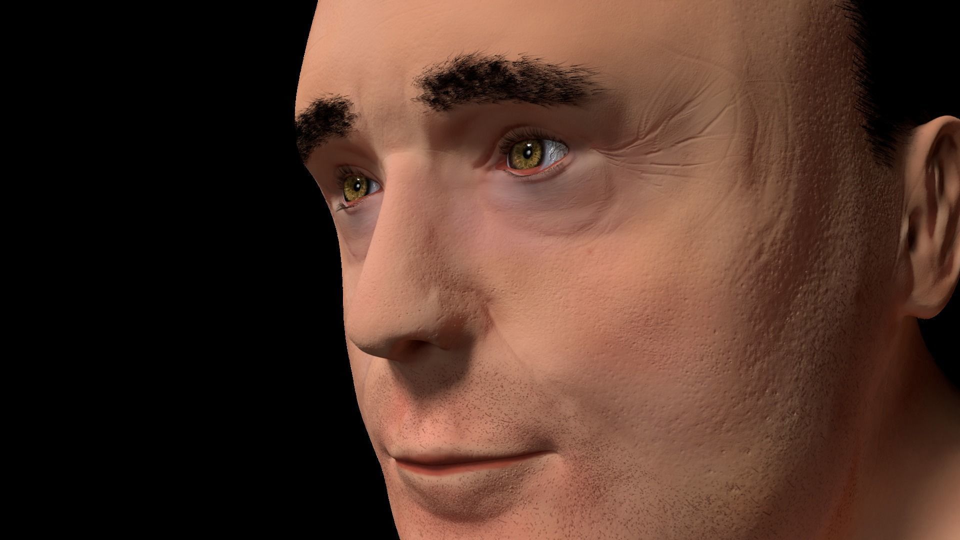 Man Character Low-poly 3D model_6