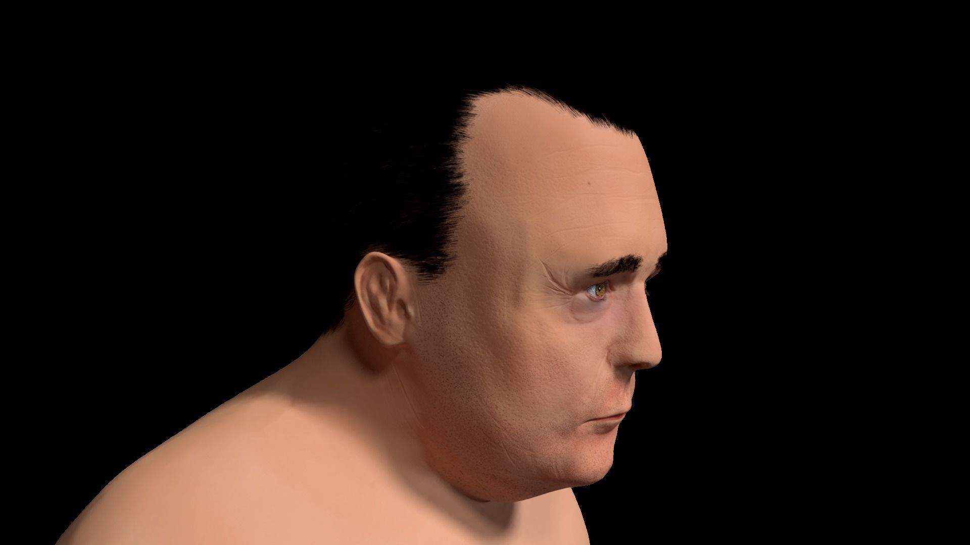 Man Character Low-poly 3D model_2