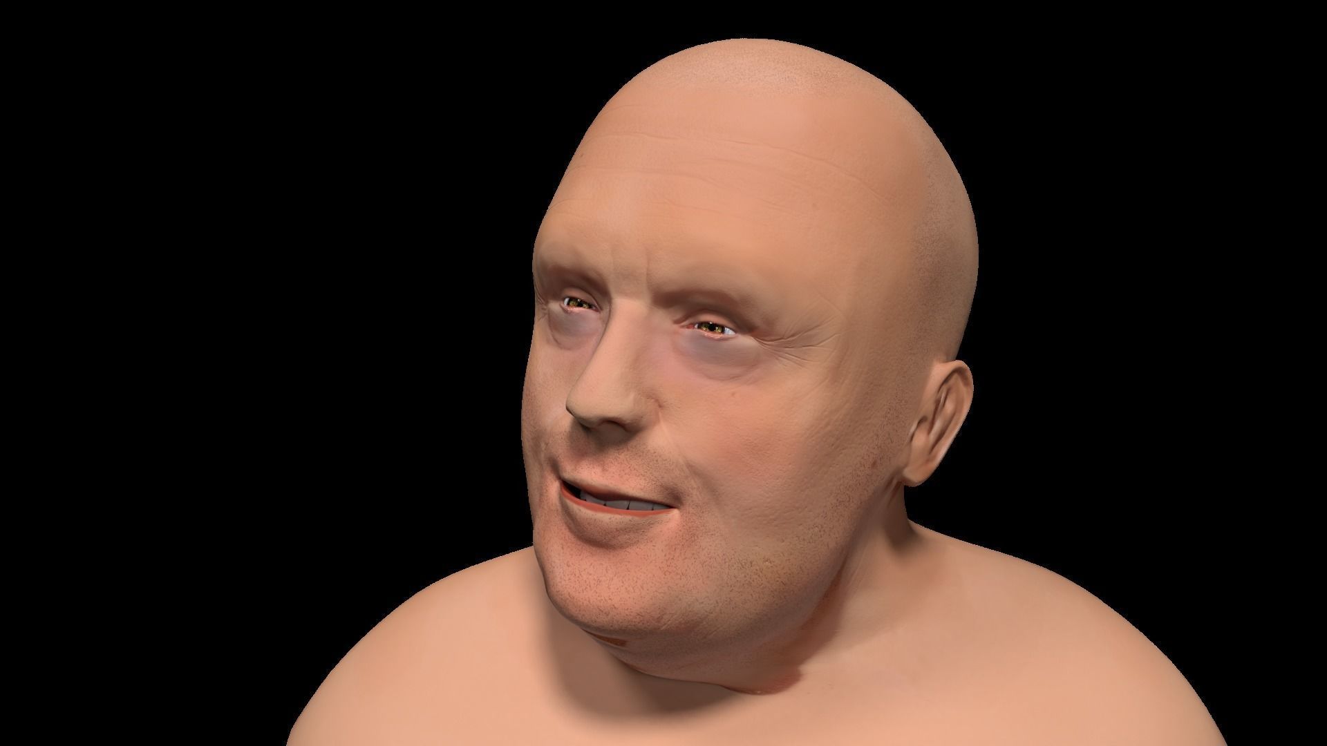 Man Character Low-poly 3D model_1