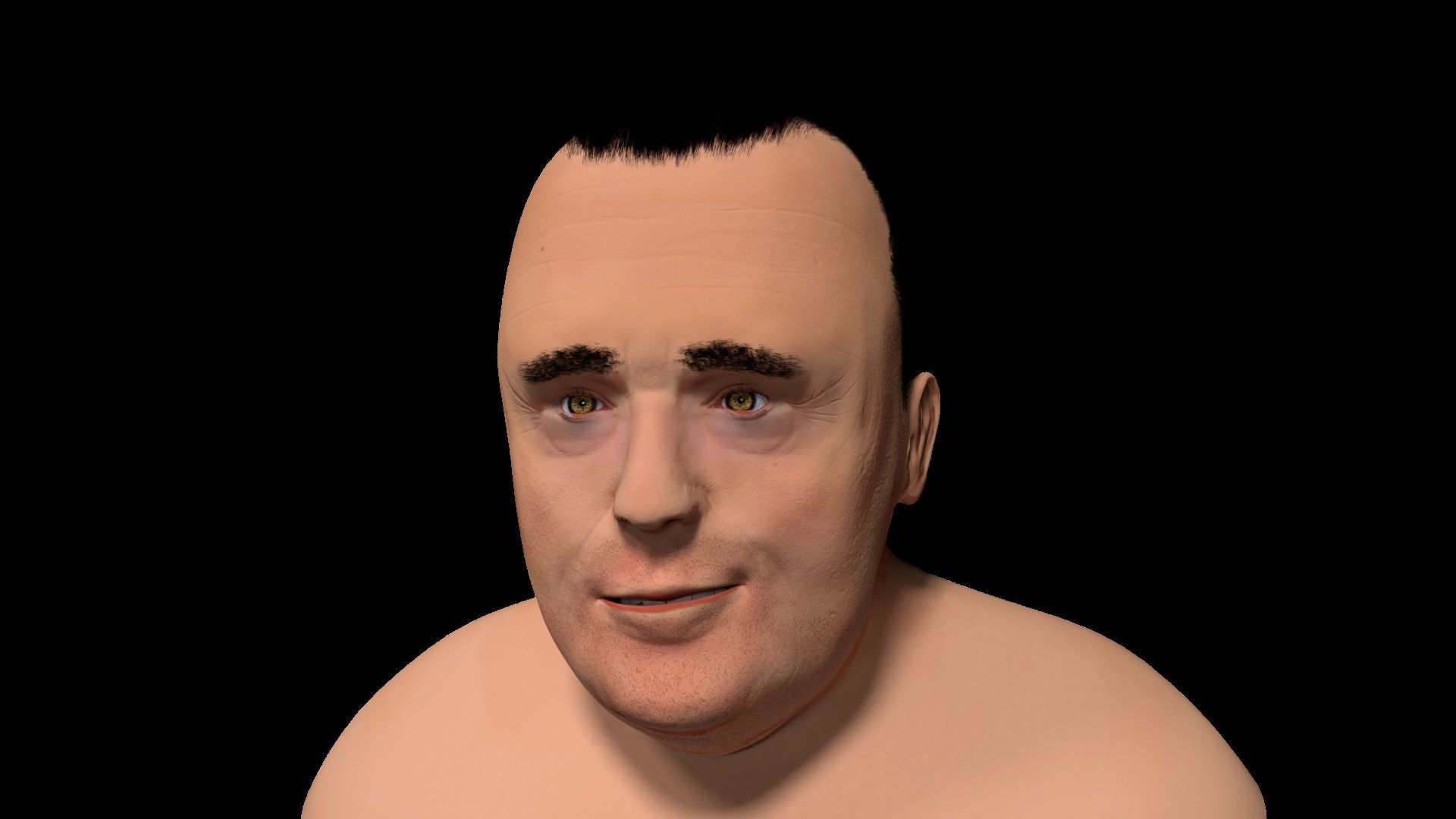 Man Character Low-poly 3D model_5