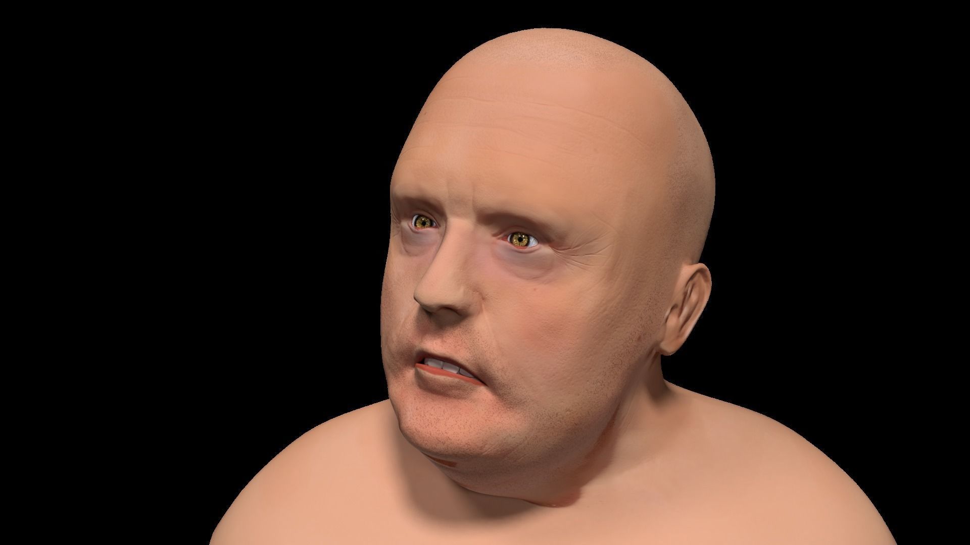 Man Character Low-poly 3D model_4