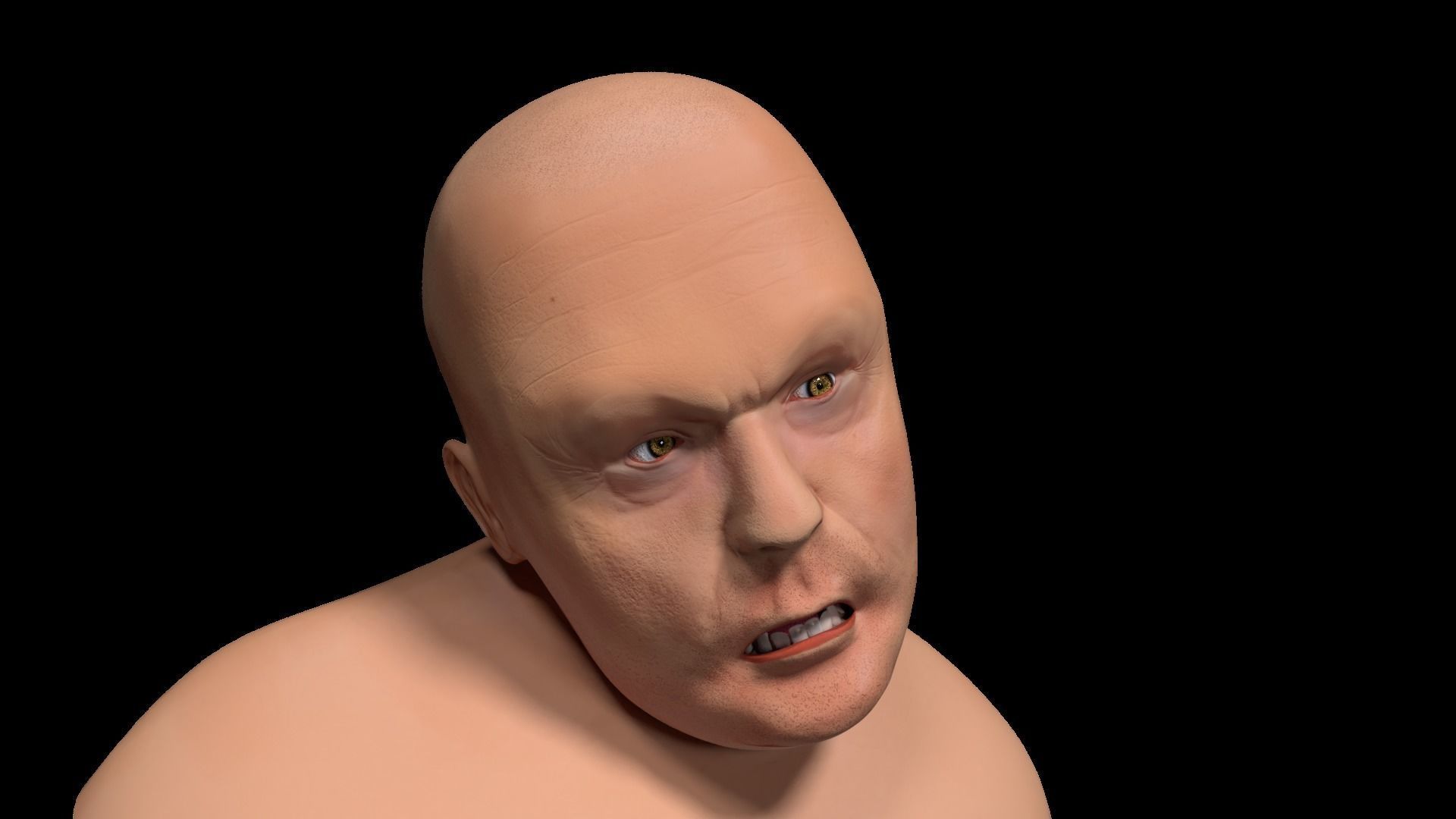 Man Character Low-poly 3D model_3