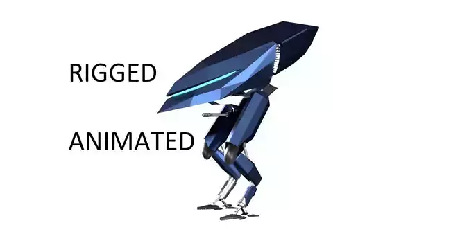 Mech Scifi Low-poly 3D model Mech Scifi Low-poly 3D model