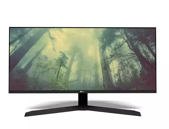 LG Ultra Wide Monitor 3D model