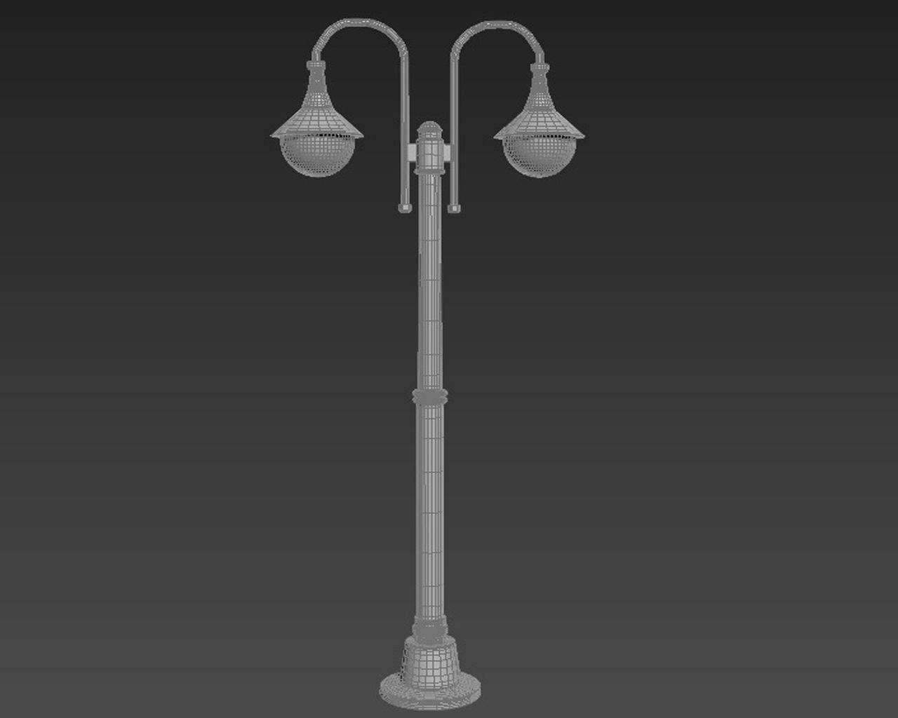 lamp post 3D model_3