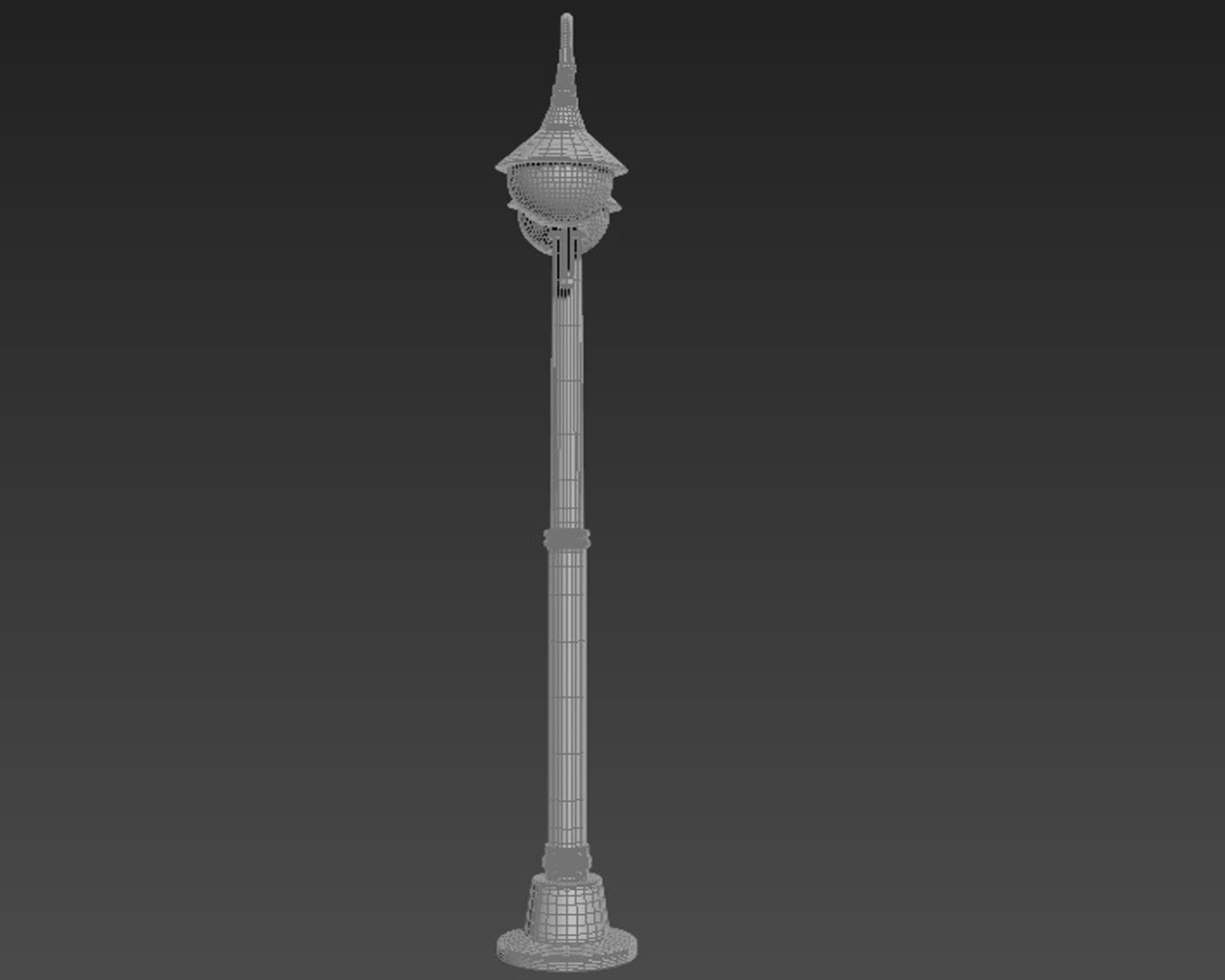 lamp post 3D model_4