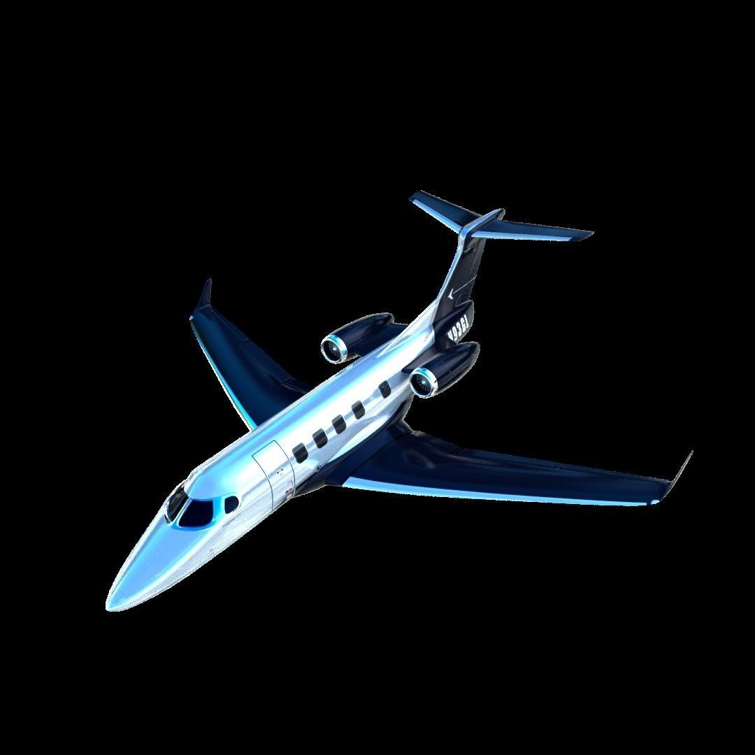 Realistic PBR Embraer Phenom 300 Private Jet Low-poly 3D model_22