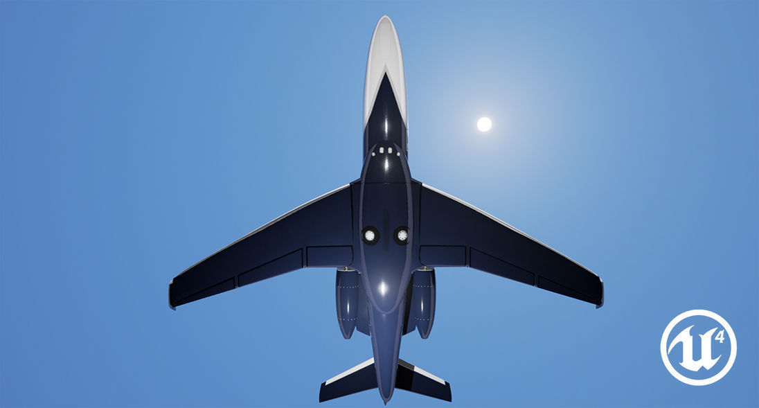 Realistic PBR Embraer Phenom 300 Private Jet Low-poly 3D model_13