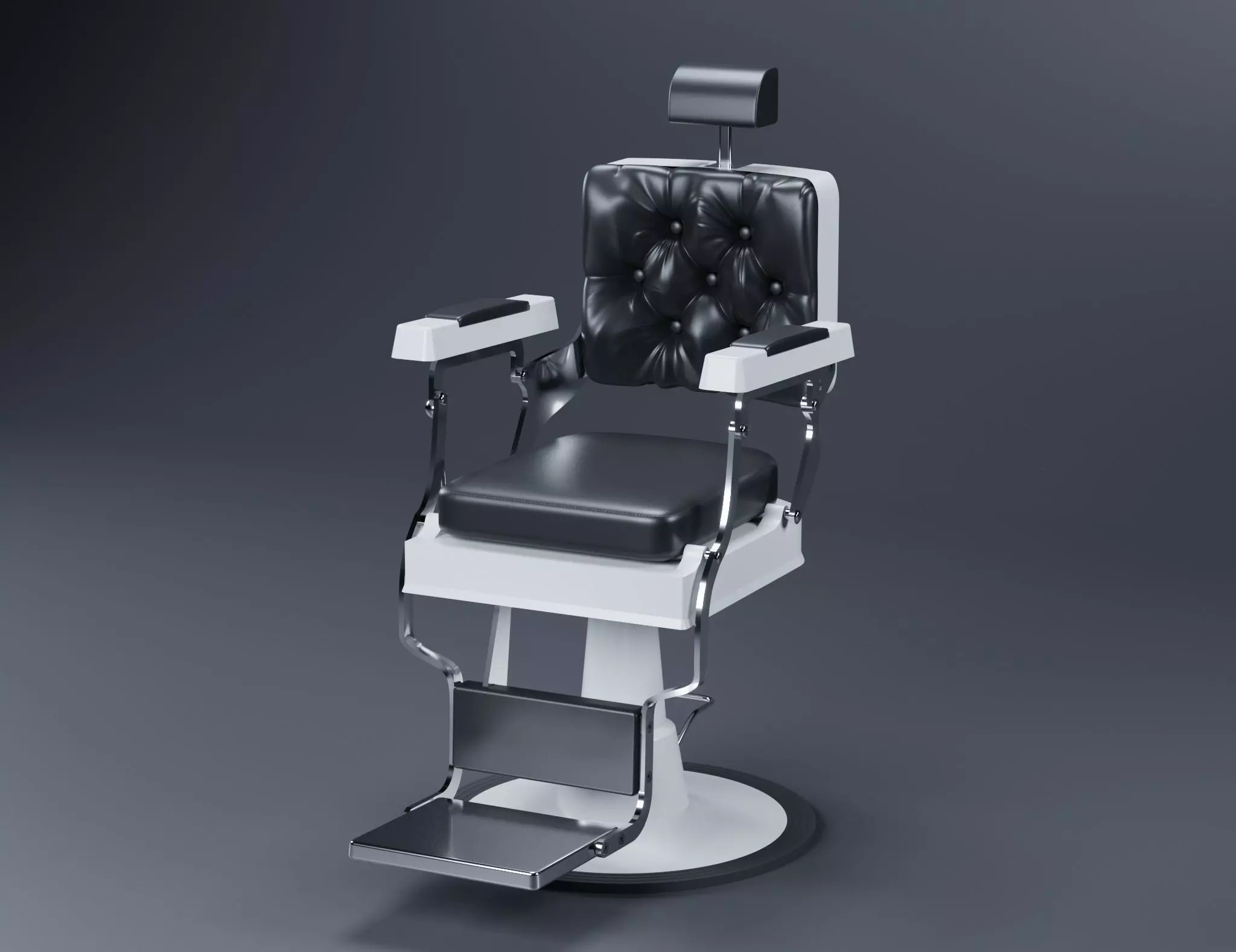 Barber Chair Free 3D model_0