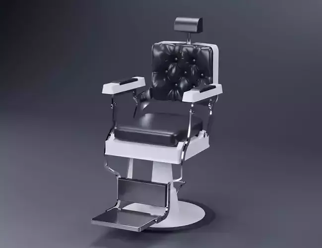 Barber Chair Free 3D model