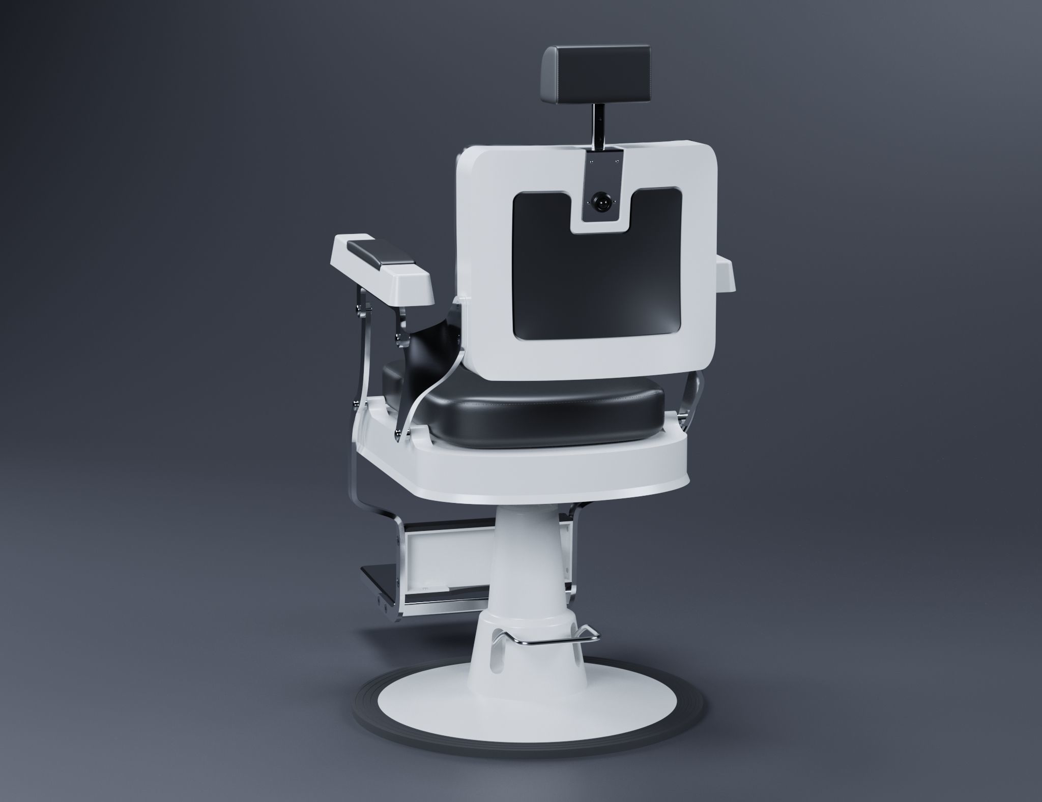 Barber Chair Free 3D model_4