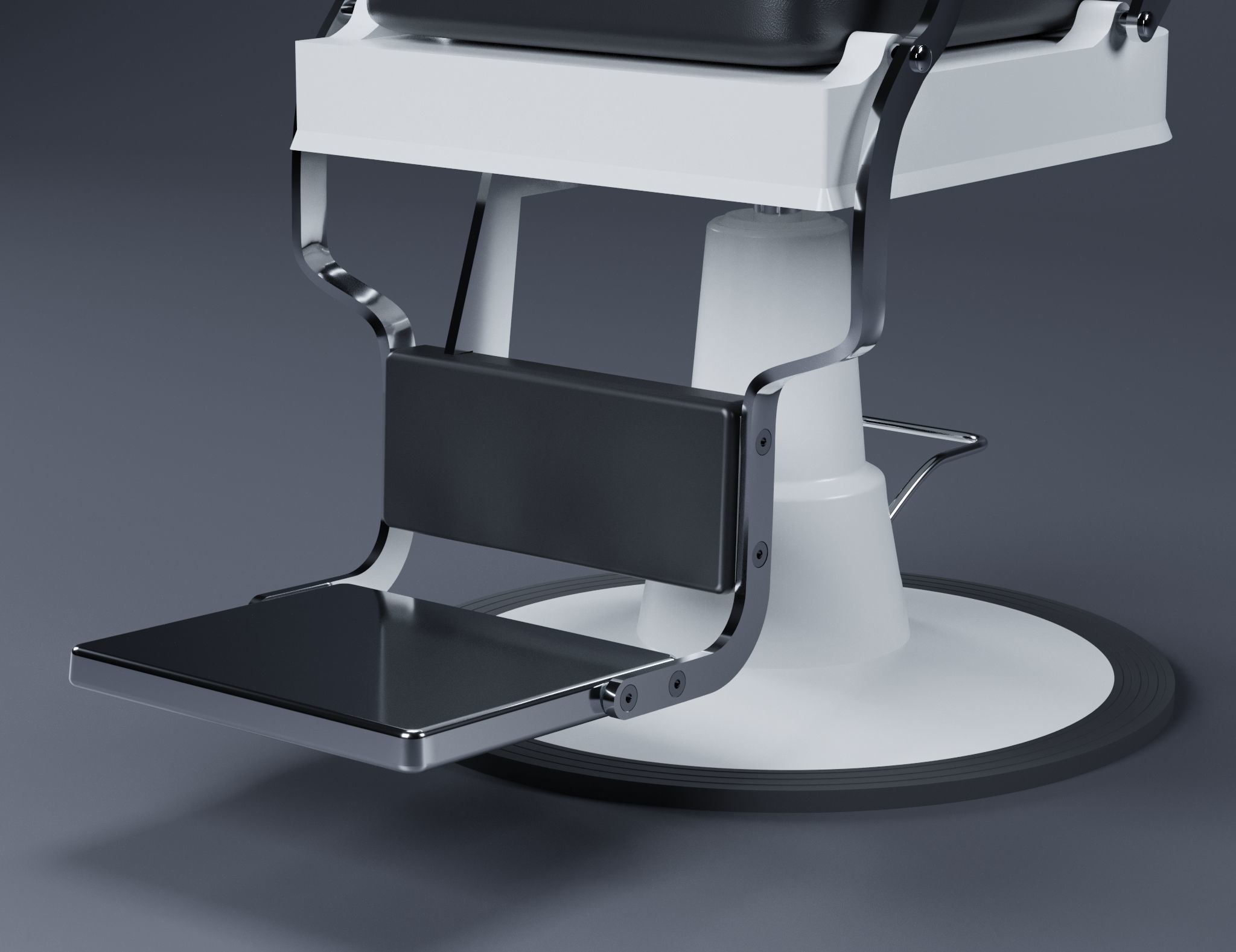 Barber Chair Free 3D model_3