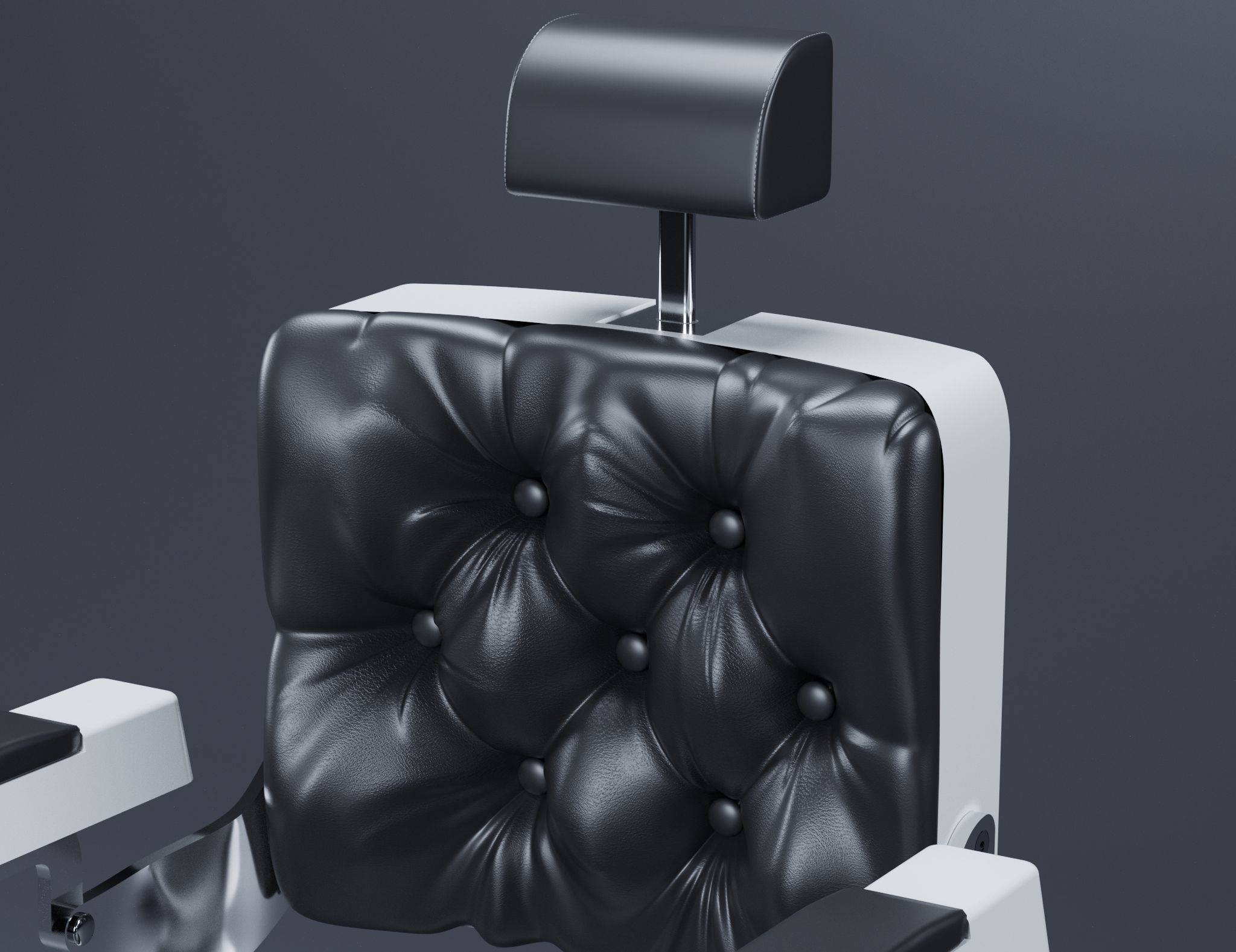 Barber Chair Free 3D model_1