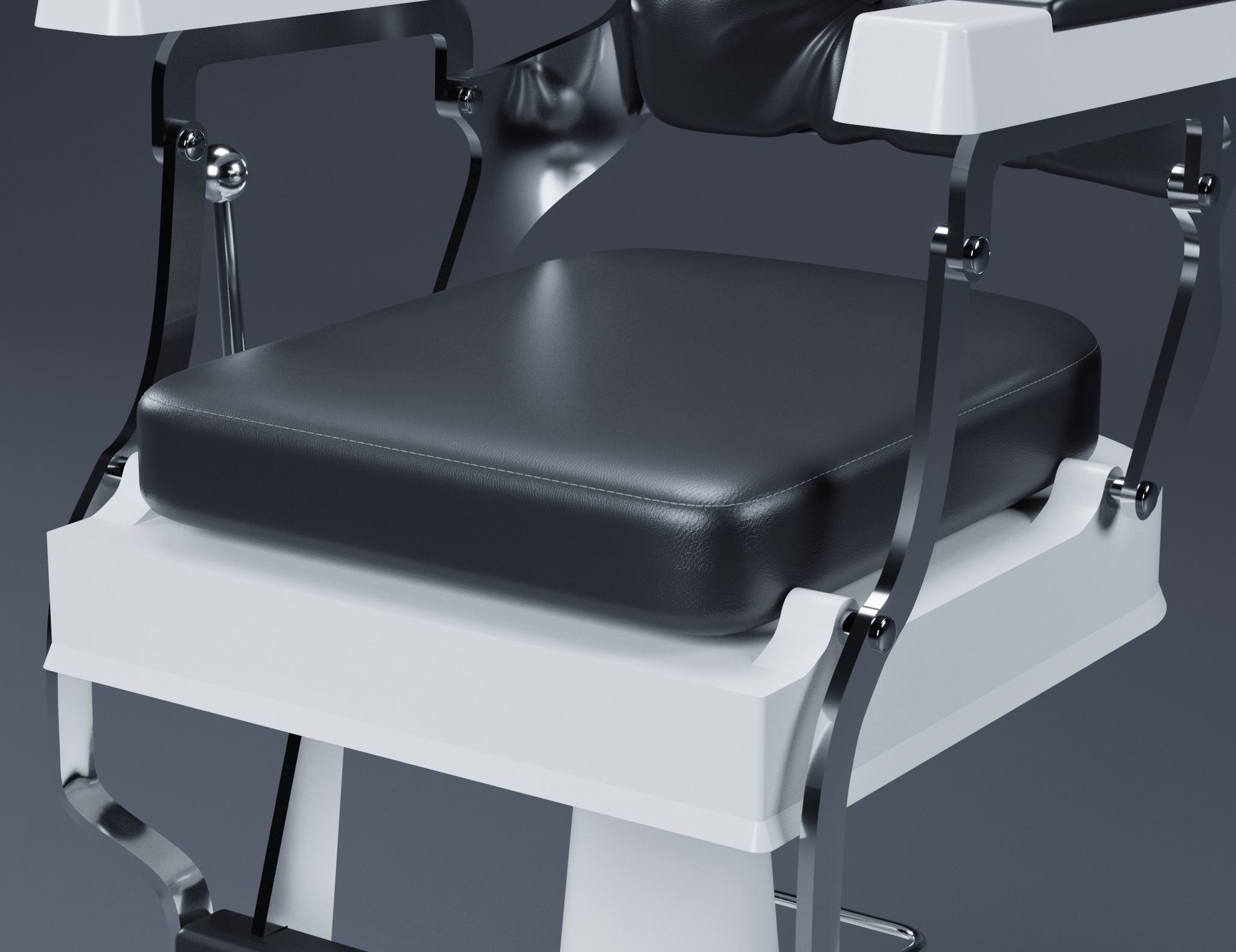 Barber Chair Free 3D model_2