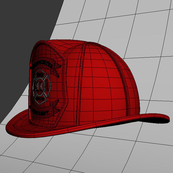 Fireman helmet 3D model_6