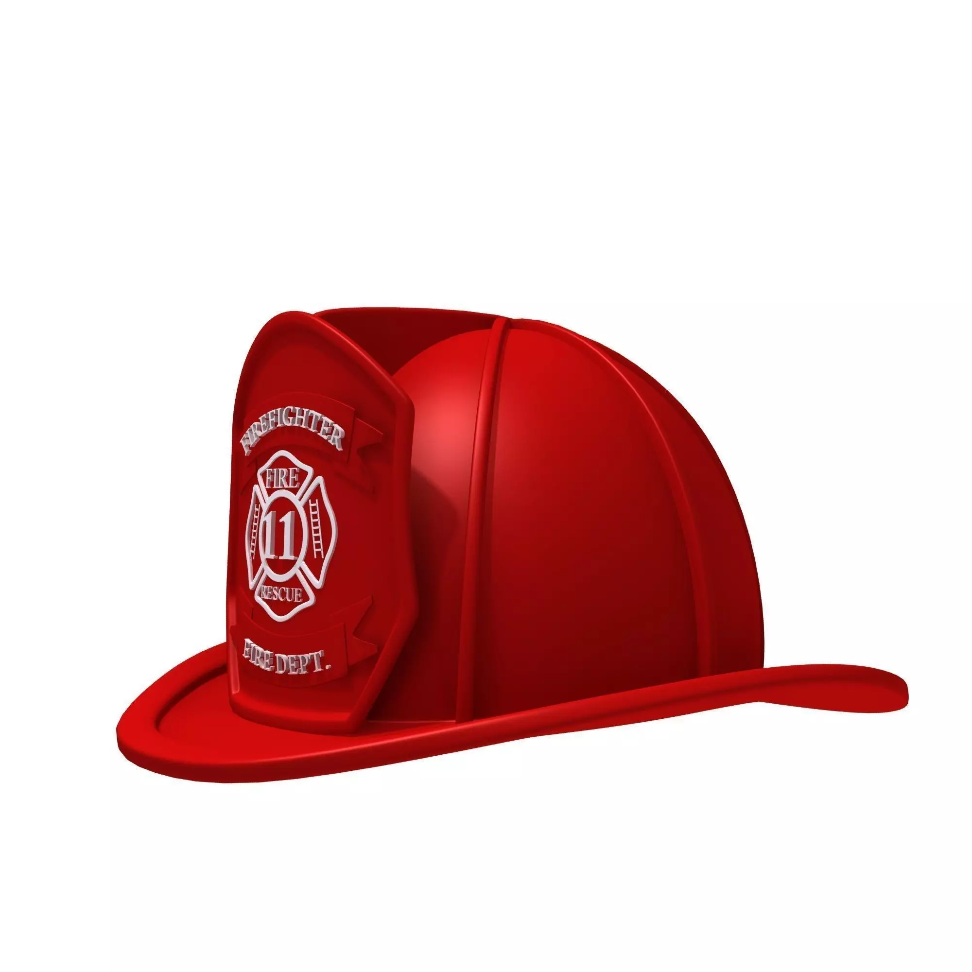 Fireman helmet 3D model_0
