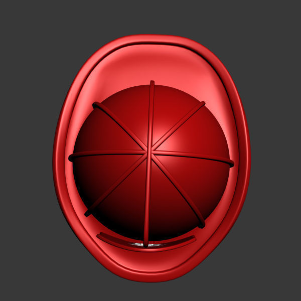Fireman helmet 3D model_3