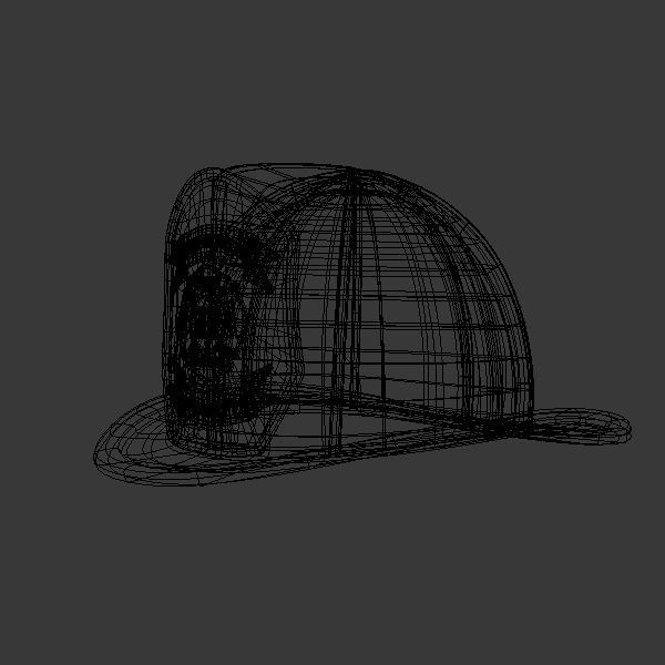 Fireman helmet 3D model_5