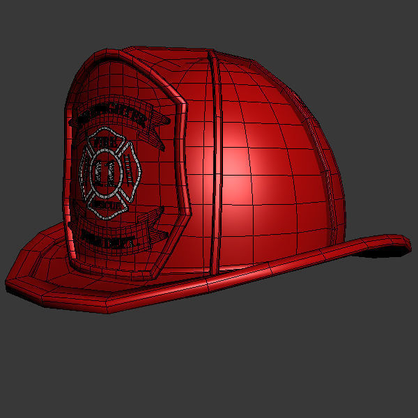 Fireman helmet 3D model_7