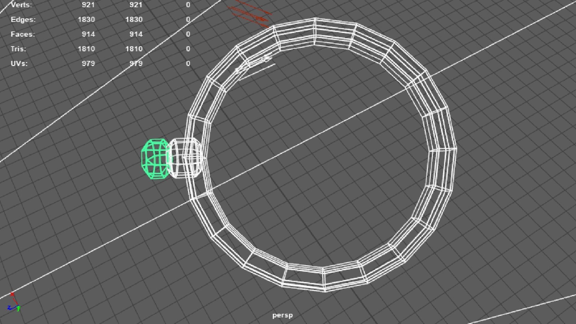 Free Gold Ring Low-poly 3D model_2