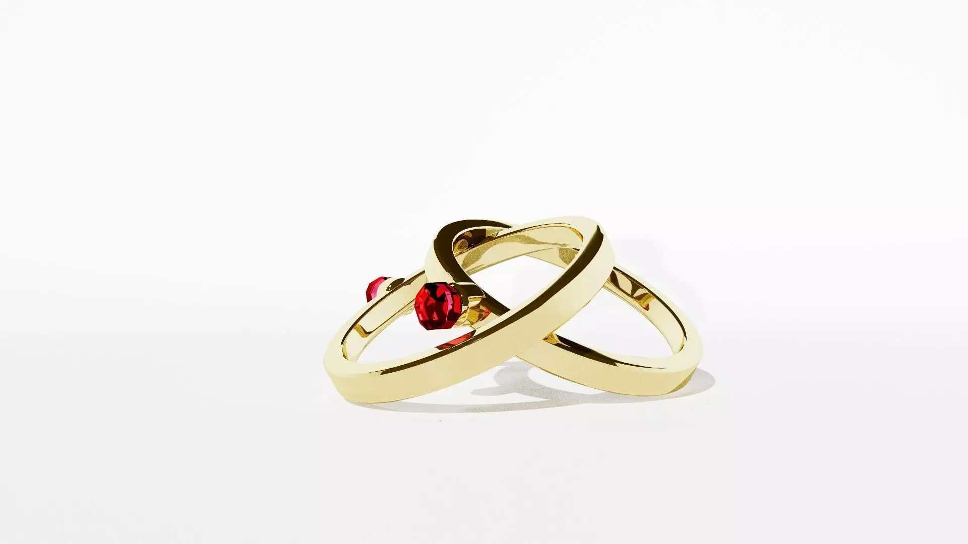 Free Gold Ring Low-poly 3D model_0