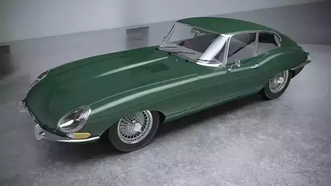 Jaguar S8 E Type 1961 3D model