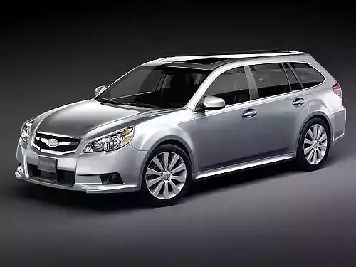 Subaru Legacy Station Wagon JDM 2010 3D Model