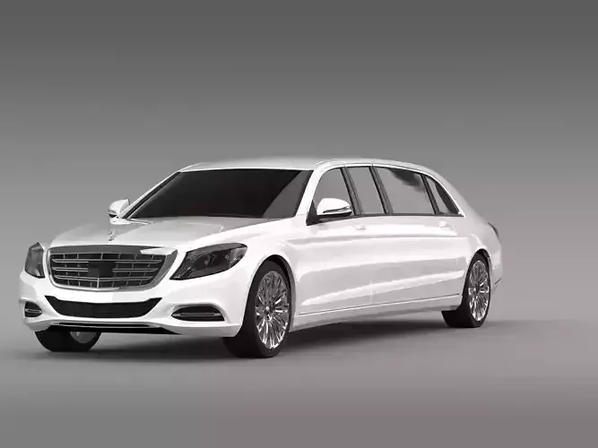 Mercedes Benz S Klasse Pullman Limousine 2016 3D model