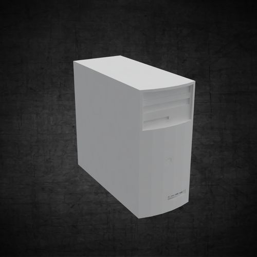 Computer -  desktop computer for office layout Low-poly 3D model