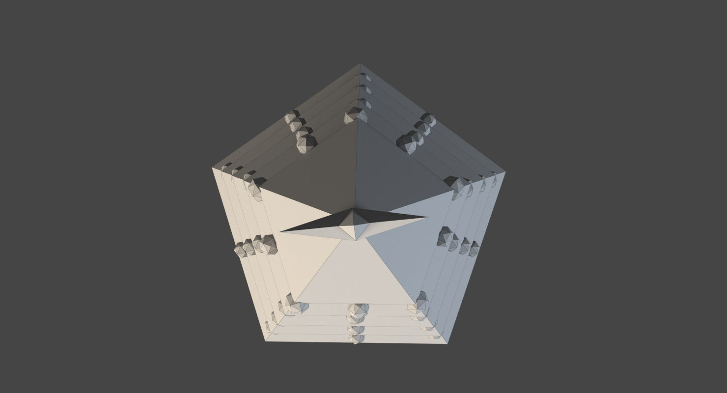 Low Poly Christmas Tree Low-poly 3D model_4